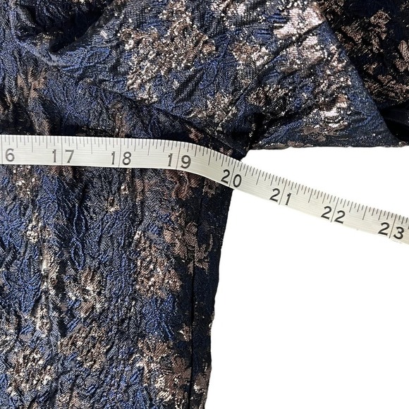 New Women’s Club Monaco Brocade Puff Sleeve Blouse Size 12 - Picture 8 of 10